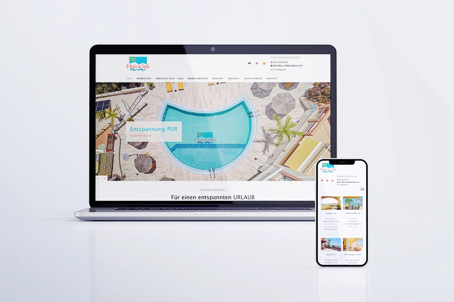 Website Screenshot Balcon de Jandia