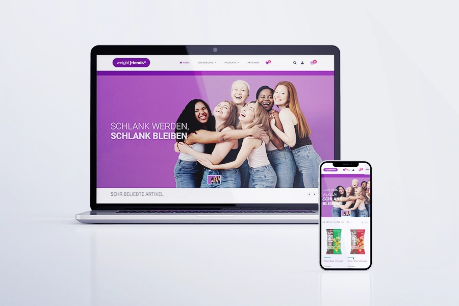 Screenshot Webshop Weightfriends